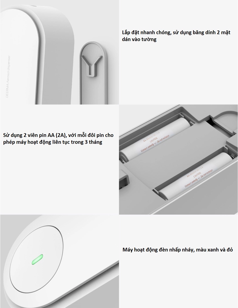Máy phun hương thơm tự động Xiaomi Deerma DEM-PX830 Máy phun hương thơm tự động Xiaomi Deerma DEM-PX830